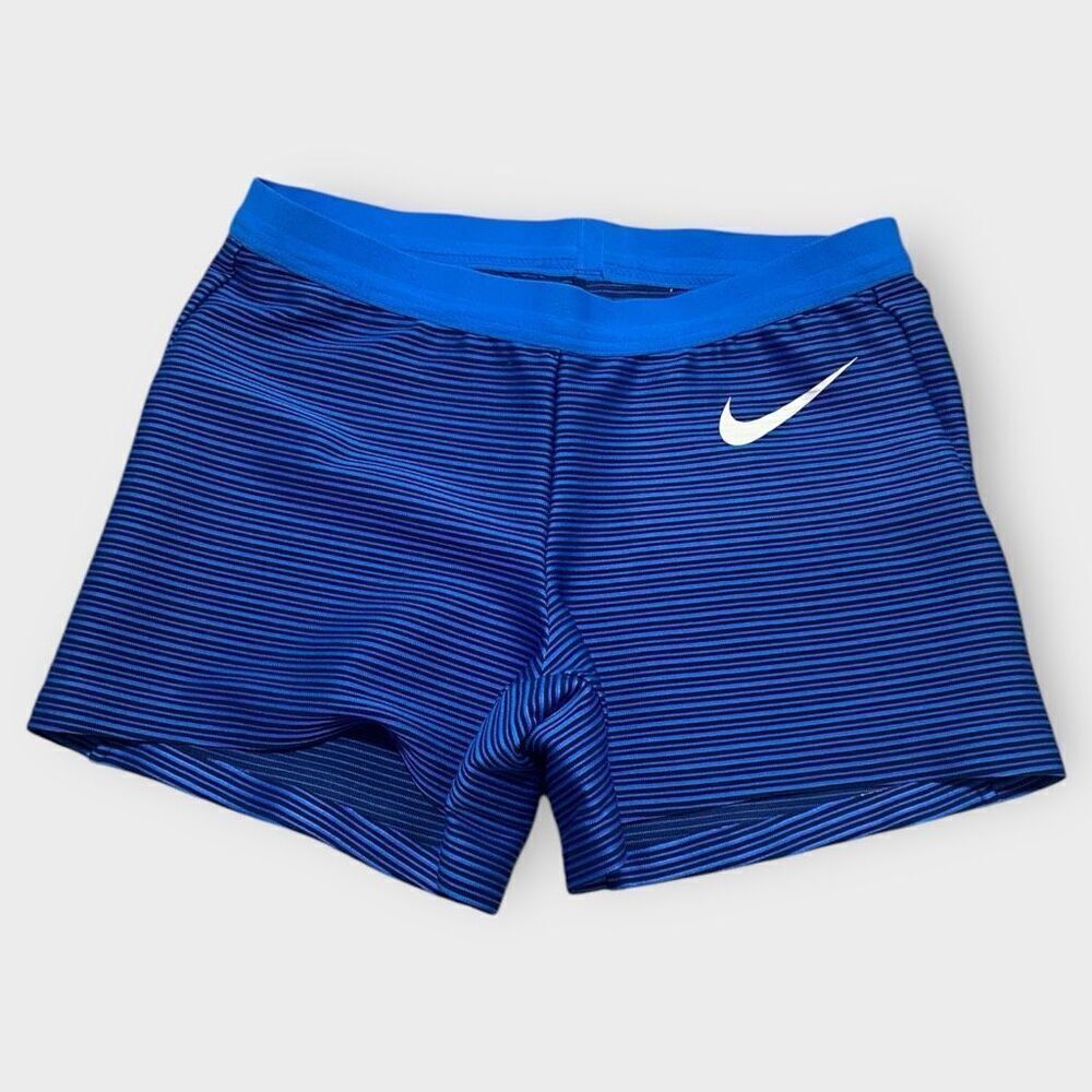 Nike Pro Elite Track & Field Blue Running Shorts Womens size X-Small AO8486-000